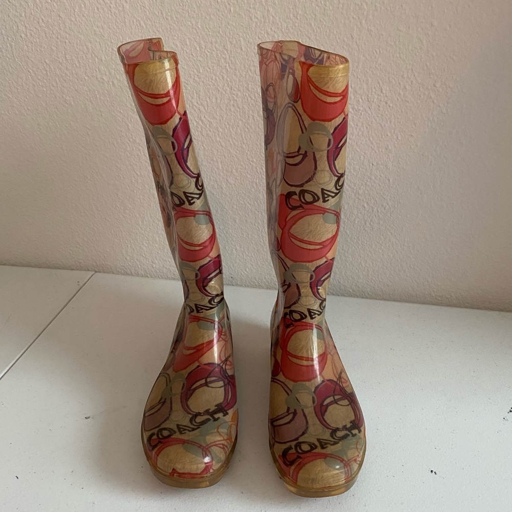 Coach rain boots